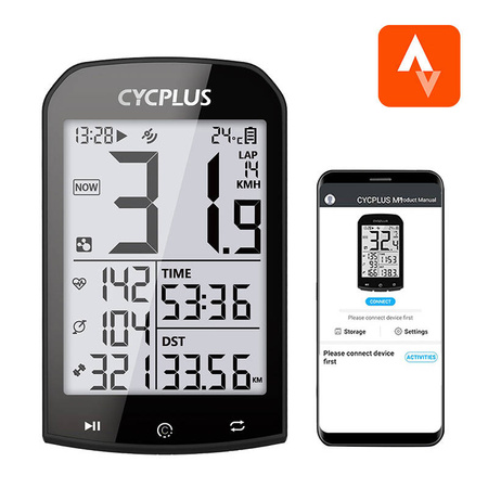 GPS-rattakompuuter Cycplus M1