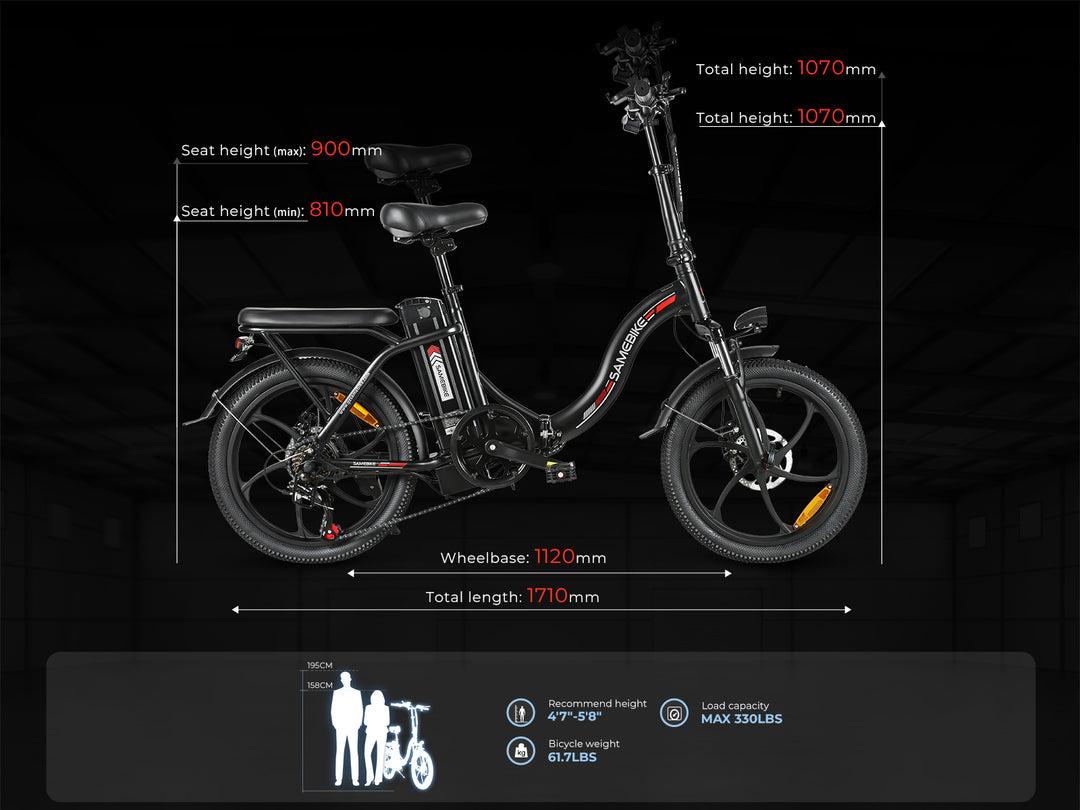 SAMEBIKE CY20 elektrijalgratas 350W 12Ah