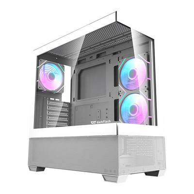 Darkflash DS900 AIR kompiuterio korpusas + 6 ARGB ventiliatoriai